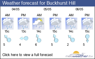 Weather forecast for Buckhurst Hill